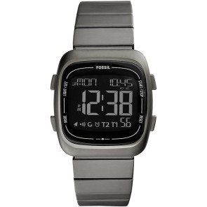 Watch strap Fossil FS5450 Stainless steel Grey 22mm